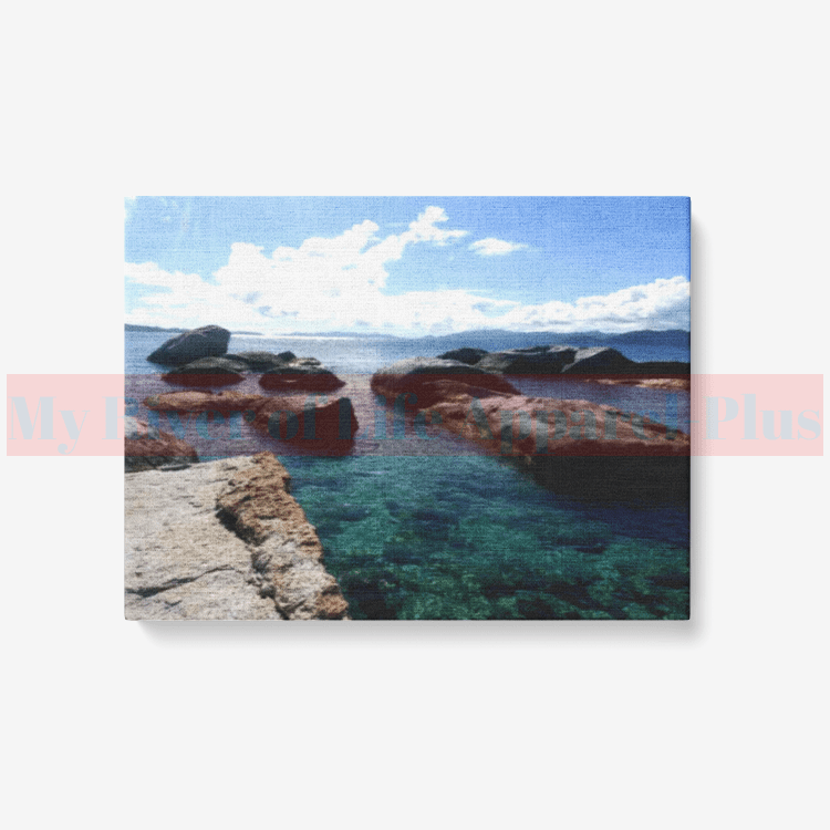 "Ocean Boulders" Canvas Wall Art