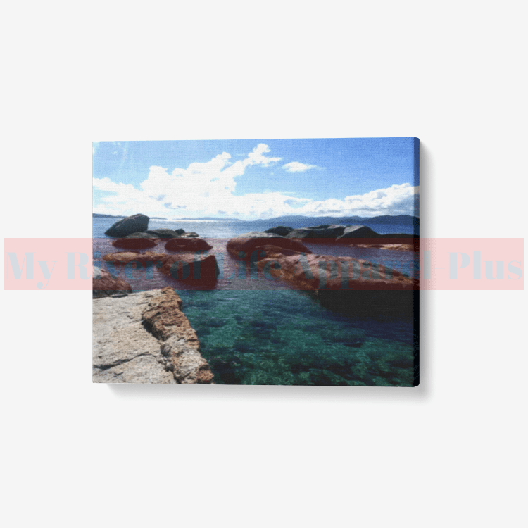 "Ocean Boulders" Canvas Wall Art